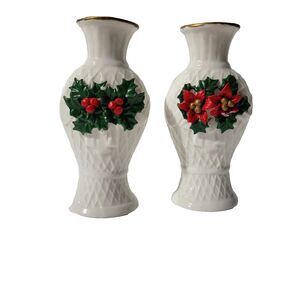 hermitage pottery Christmas Candle Holder